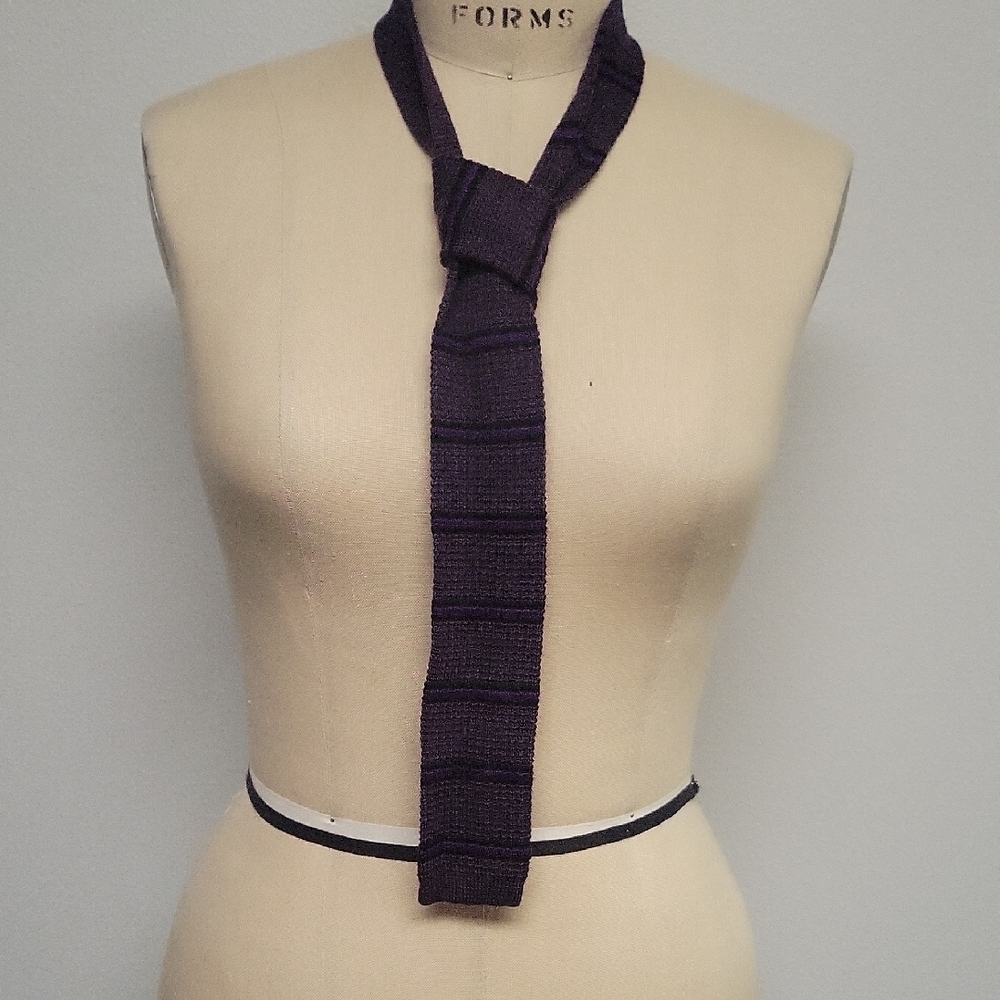 Alexander Julian Vintage Multicolor Knit Tie